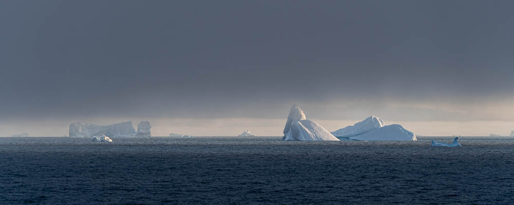 Qeqertarsuaq : icebergs