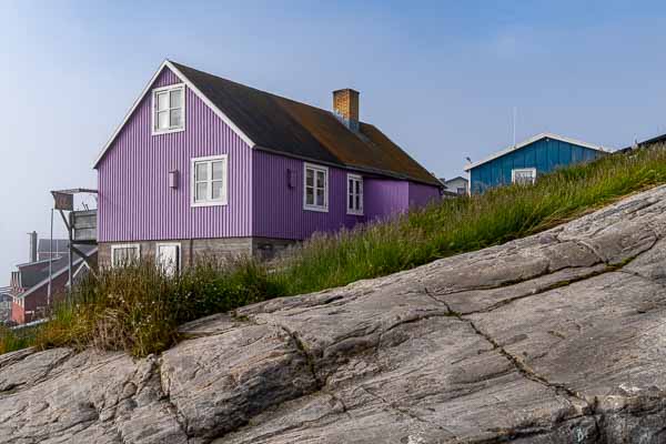 Uummannaq : maison mauve