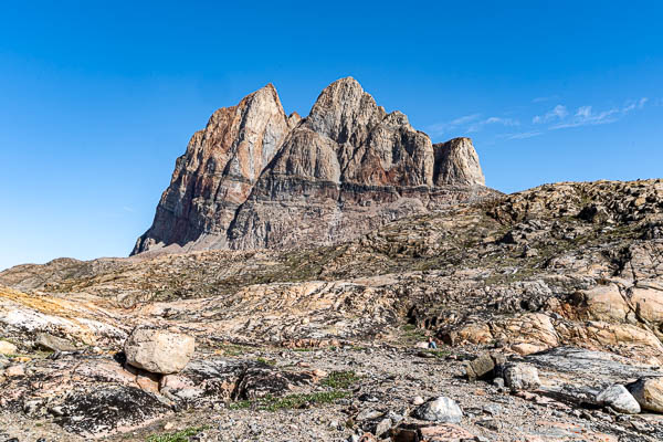 Uummannaq : sommet de l'île, 1170 m