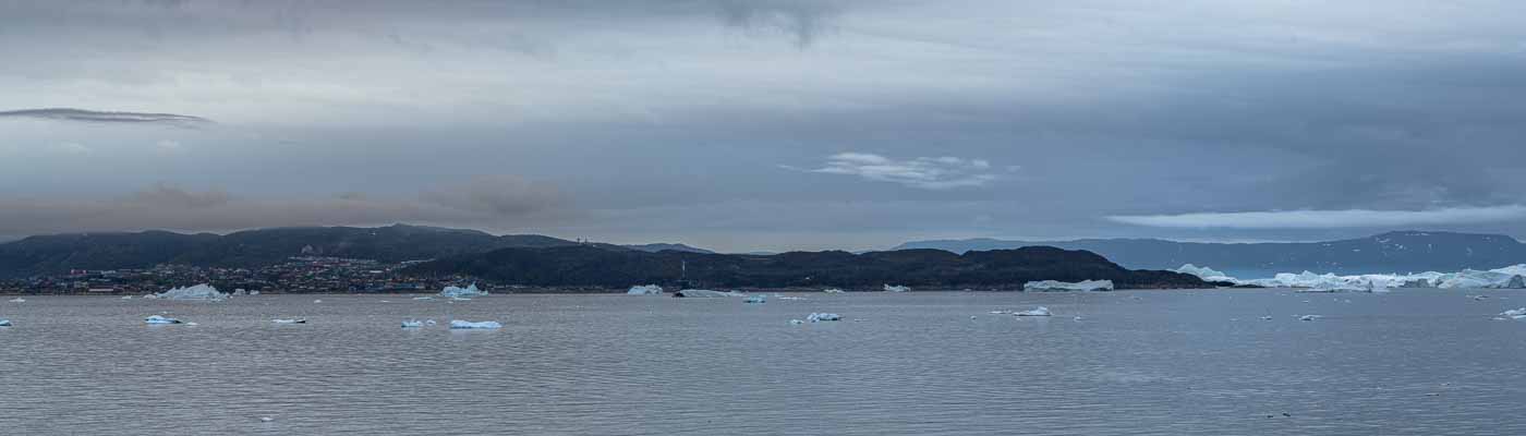Ilulissat et entrée du fjord