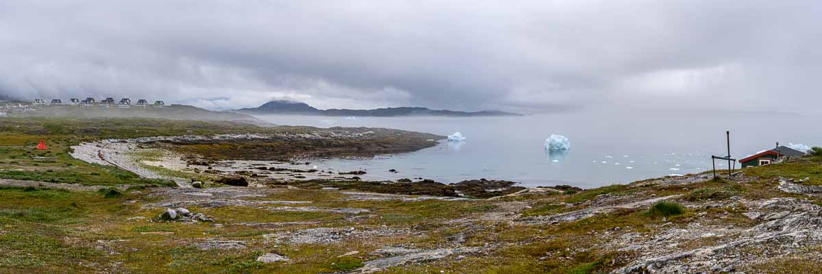Nuuk : plage avec icebergs, bonne baignade !