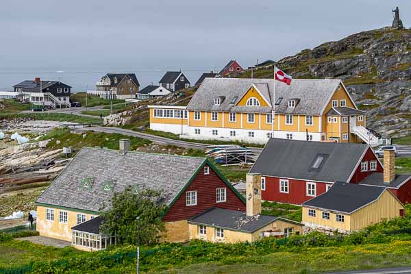 Nuuk : maison de Hans Egede et ancien hôpital