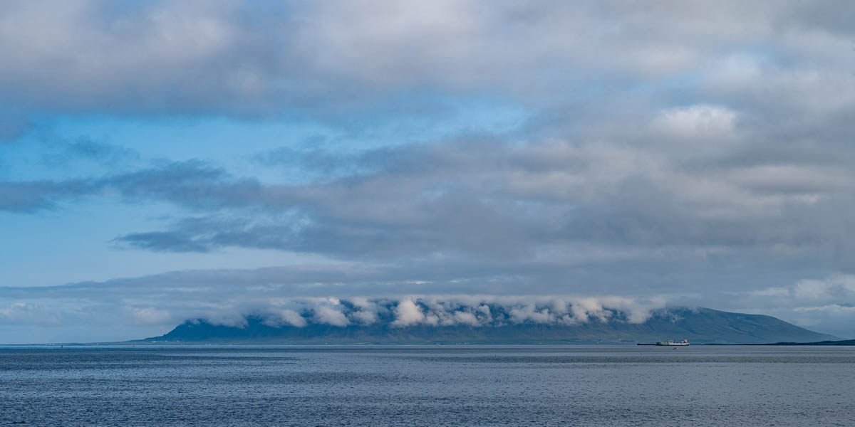 Baie de Reykjavik, mont Háihnúkur, 553 m