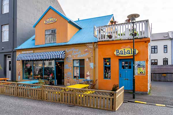 Reykjavik, Skólavörðustígur : café Babalú