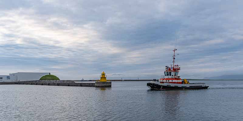 Reykjavik : « Þúfa » par Ólöf Norda, entrée du vieux port