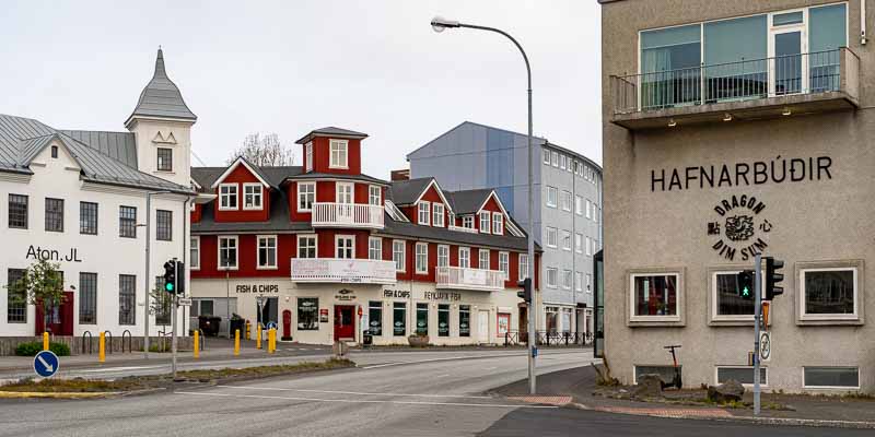 Reykjavik, vieux port : restaurants, Alliance française