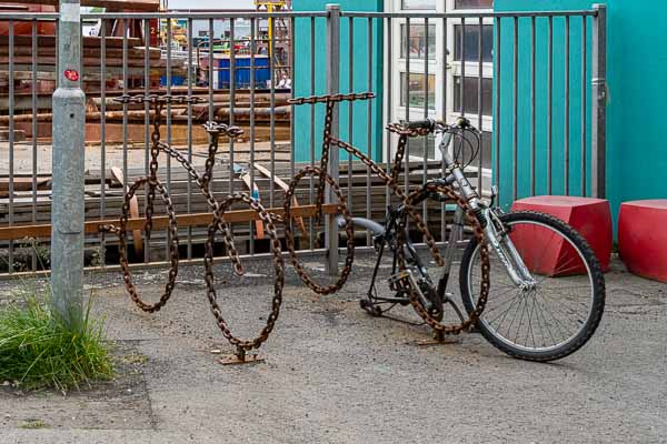 Reykjavik , vieux port : vélos