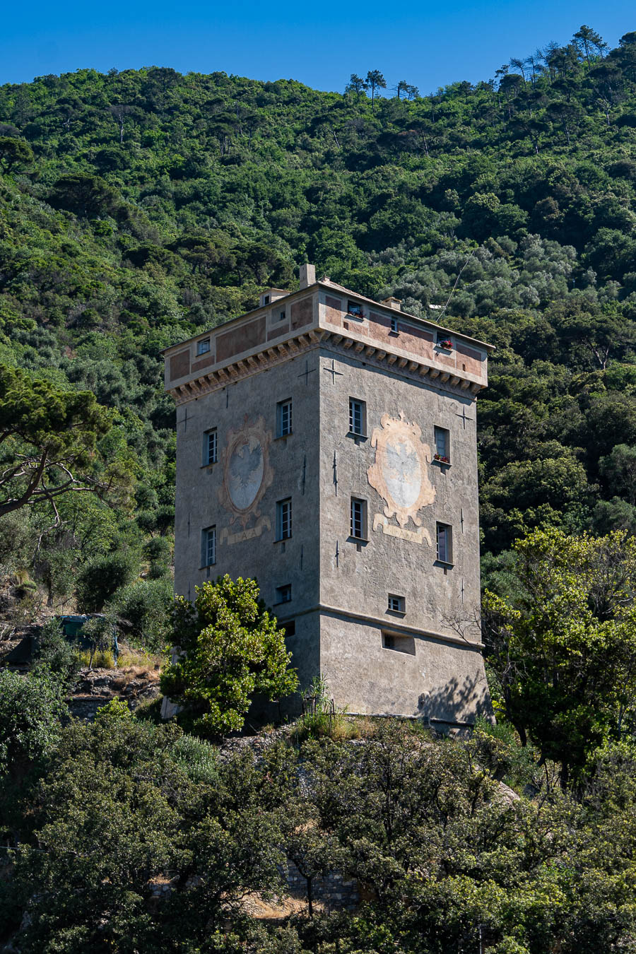 Presqu'île de Portofino : San Fruttuoso, tour Doria