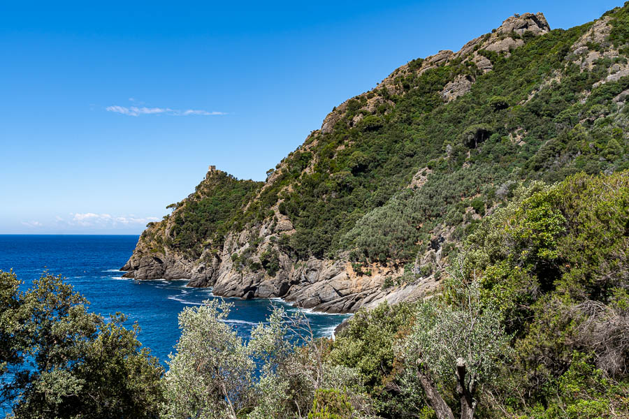 Presqu'île de Portofino : San Fruttuoso, tour de guet