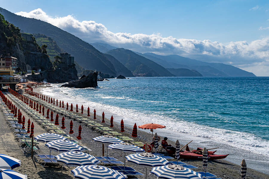 Plage de Monterosso al Mare, maître-nageur sauveteur