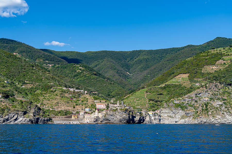 Vernazza vue de la mer