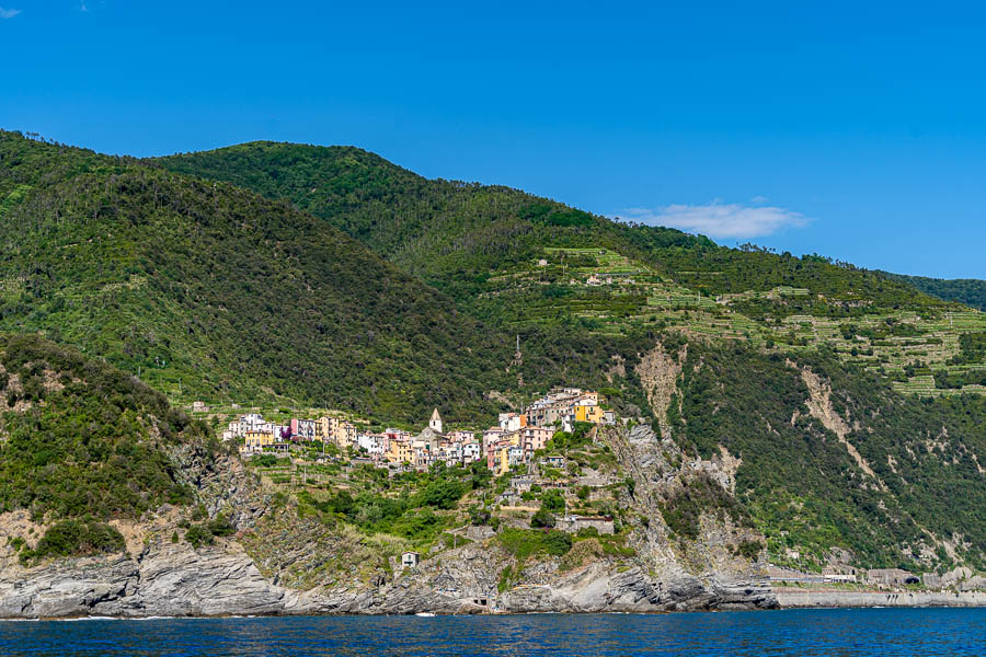 Corniglia vue de la mer