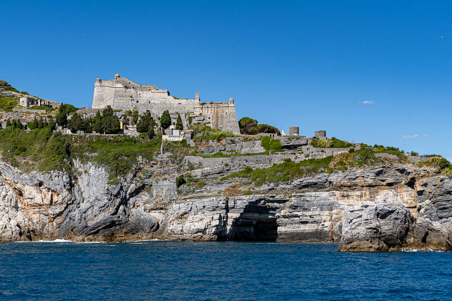 Porto Venere : citadelle et grotte Byron