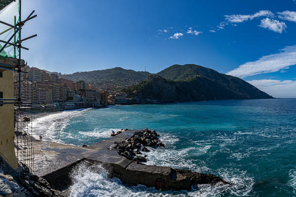 Camogli : plage, presqu'île de Portofino