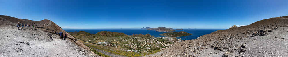 Vulcano : vue du sentier