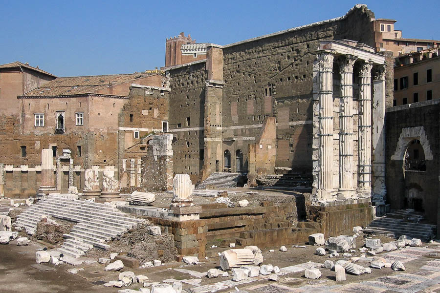 Forum d'Auguste, temple de Mars Ultor