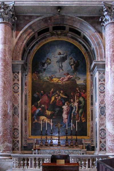basilique Saint-Pierre, la transfiguration par Raphaël