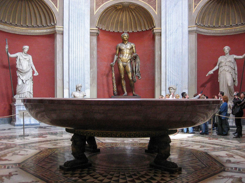 musée du Vatican, vasque de porphyre