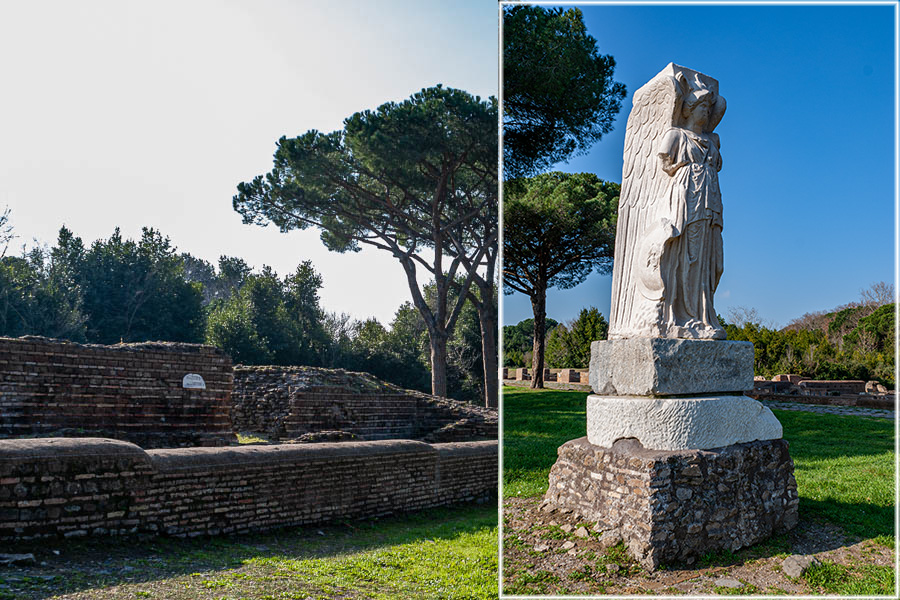 Ostia Antica : place de la Victoire