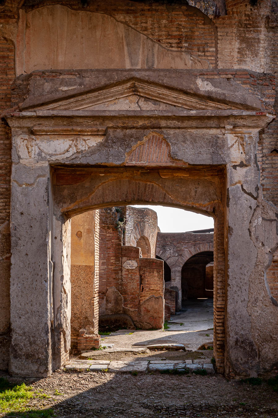 Ostia Antica : thermes des Sept Sages, entrée