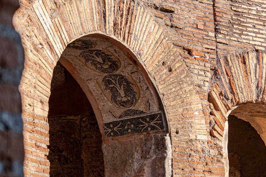 Ostia Antica : thermes des Sept Sages, mosaïque