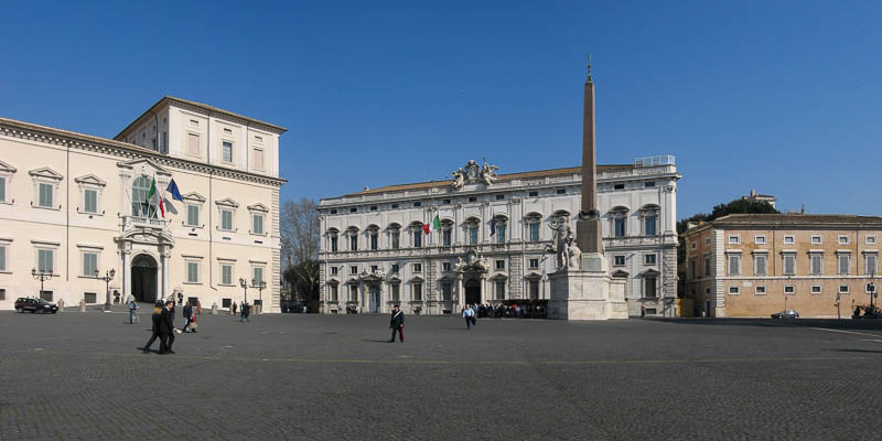 palais du Quirinal et palais de la Consulta