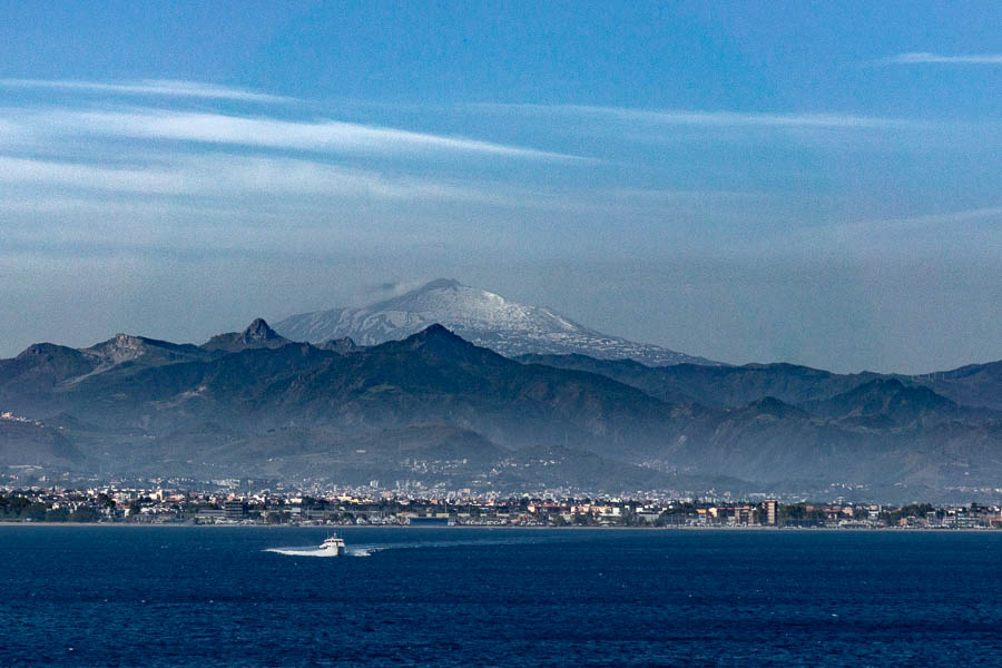 Milazzo et l'Etna