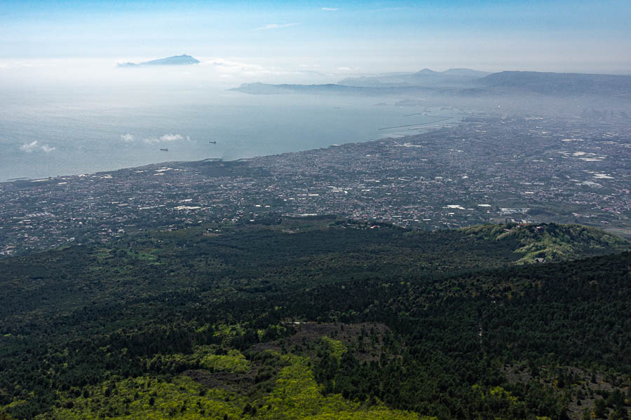 Vésuve : baie de Naples