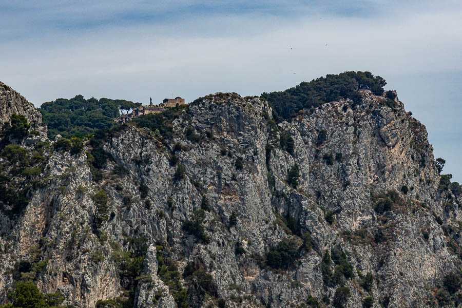 Capri : arche naturelle et villa Jovis