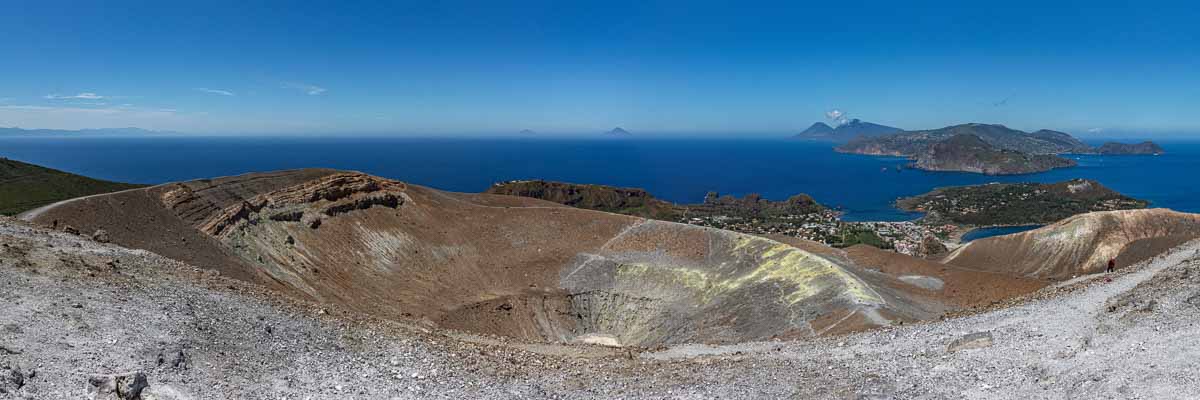 Cratère du Vulcano depuis le sommet