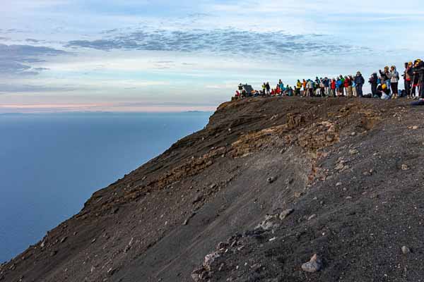 Sommet du Stromboli, au-dessus du cratère