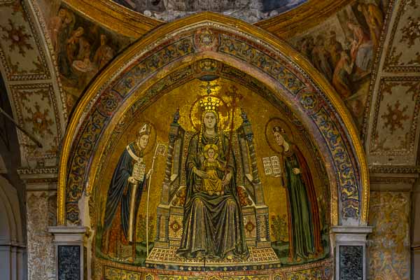 Naples, cathédrale : mosaïque du baptistère