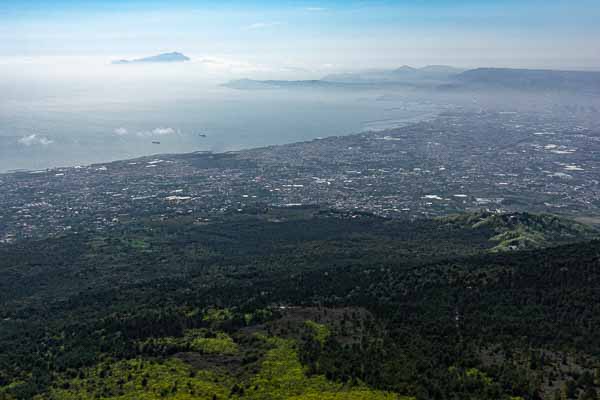 Vésuve : baie de Naples