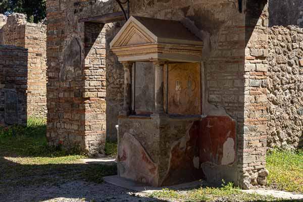 Pompéi : maison aux murs rouges