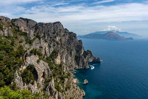 Capri : arche naturelle et villa Jovis