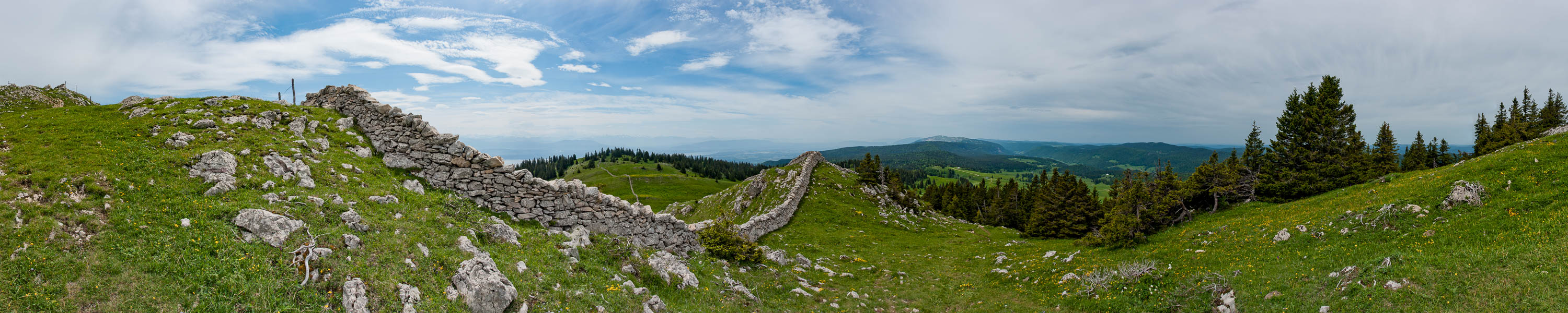 Vue vers le Colomby de Gex
