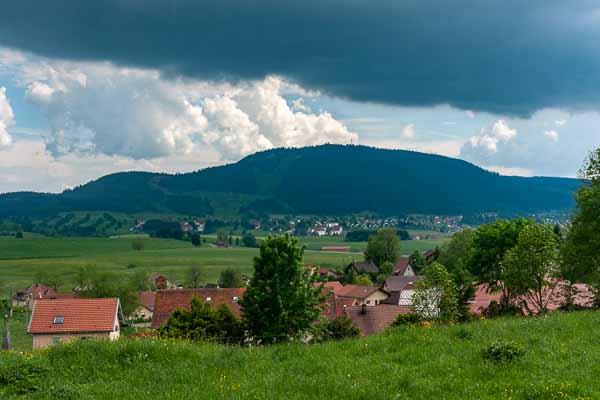 Métabief et le mont d'Or depuis le Touillon