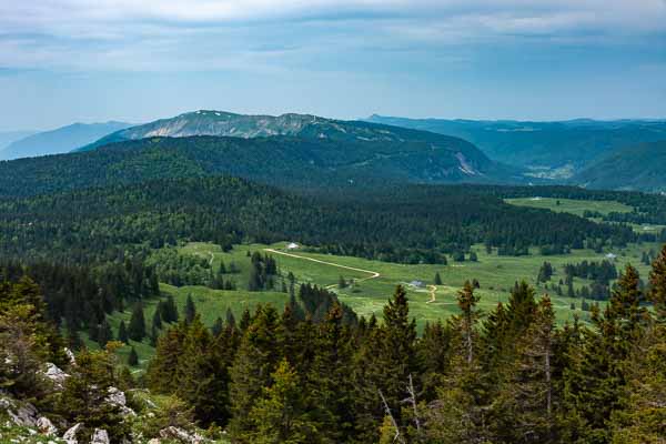 Vue vers le Colomby de Gex