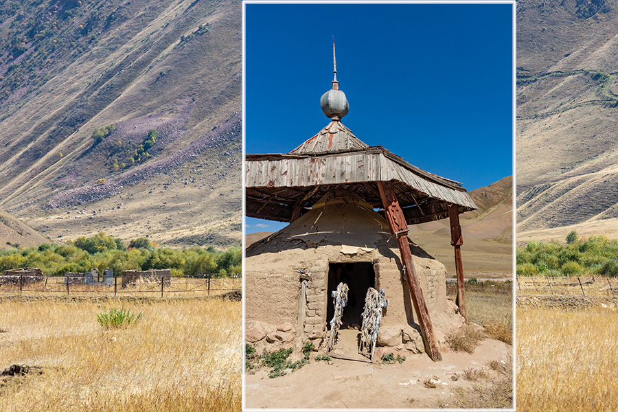 Village de Kojomkul : mémorial du héros éponyme