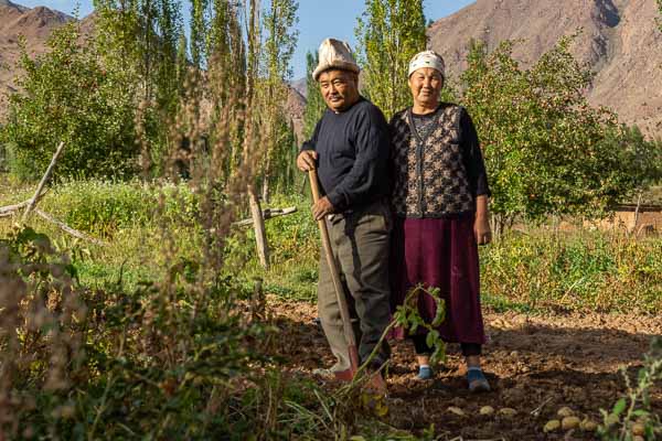 Kyzyl-Oi : couple de paysans