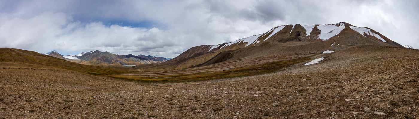 Col, 3730 m,  et lac Techik