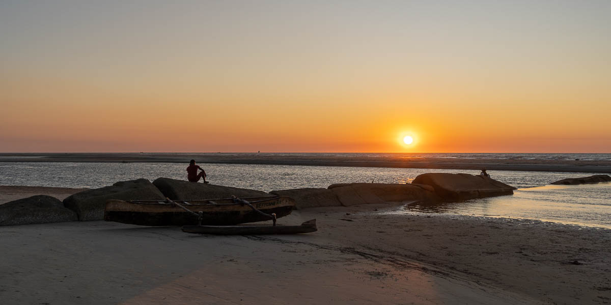 Morondava : coucher de soleil