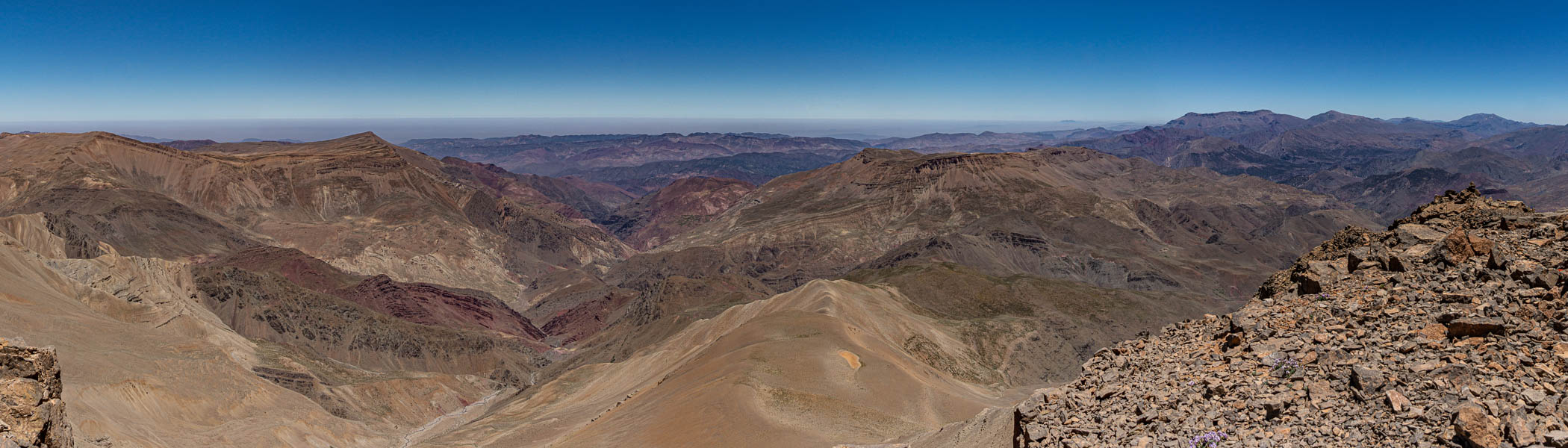 Sommet de l'Anghomar : vue nord et est