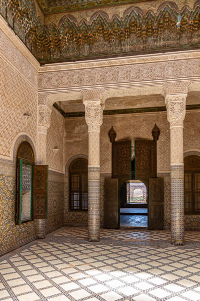 Telouet : casbah du Glaoui, salle de réception