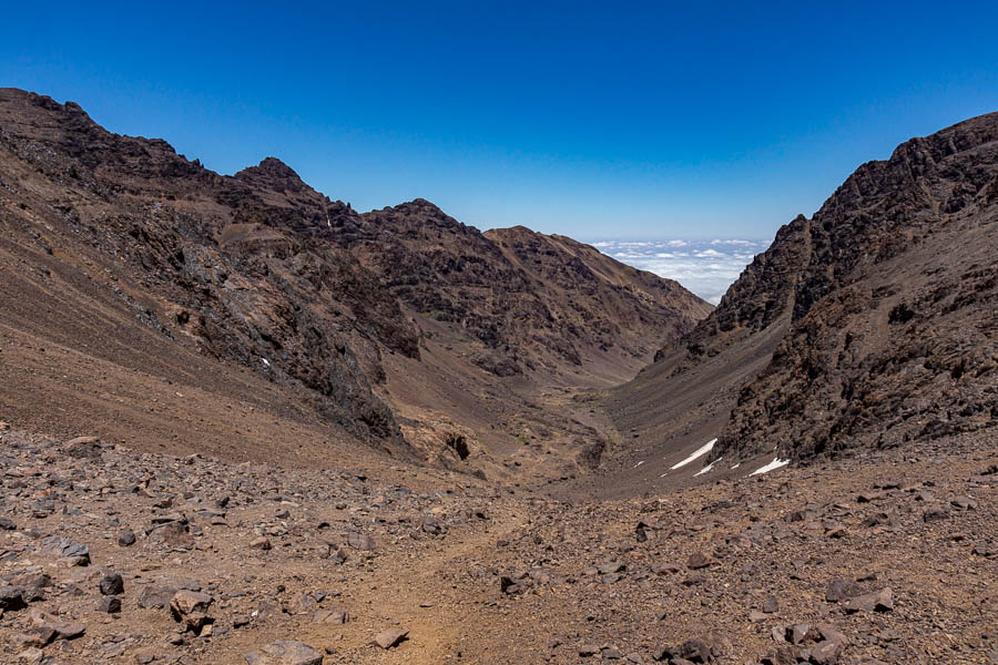 Vue nord du tizi n’Ouagane, 3750 m