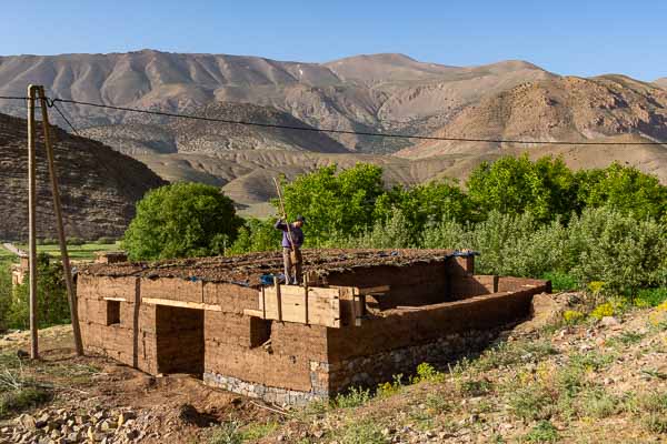 Construction d'une maison en terre