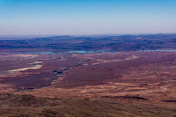 Sommet de l'Anghomar : vue vers le lac de Ouarzazate