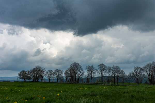 Ciel d'orage près de Saint-Urcize