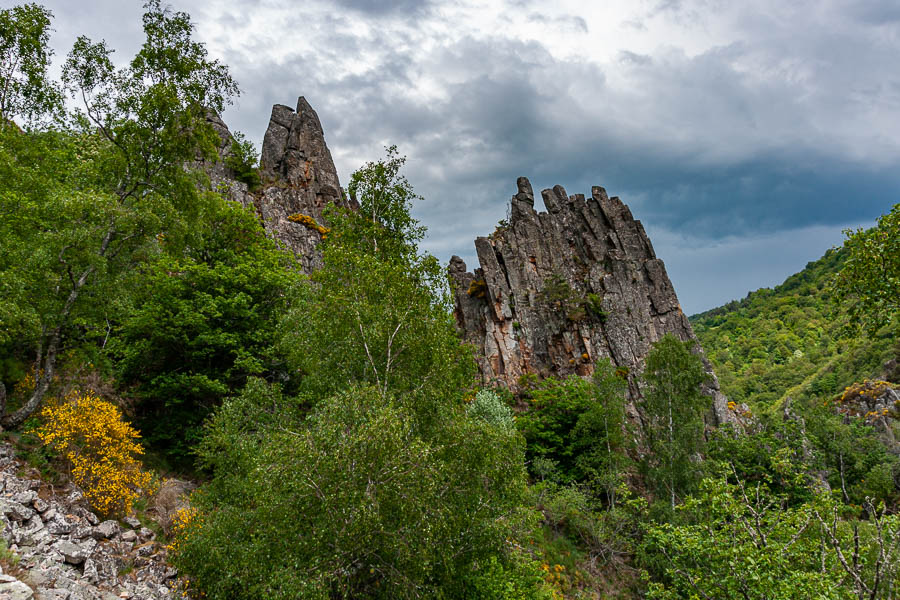 Gorges du Bès, sentier des Espagnols : griffe du diable