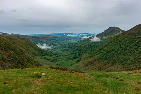 Col de Cabre : vue nord-est